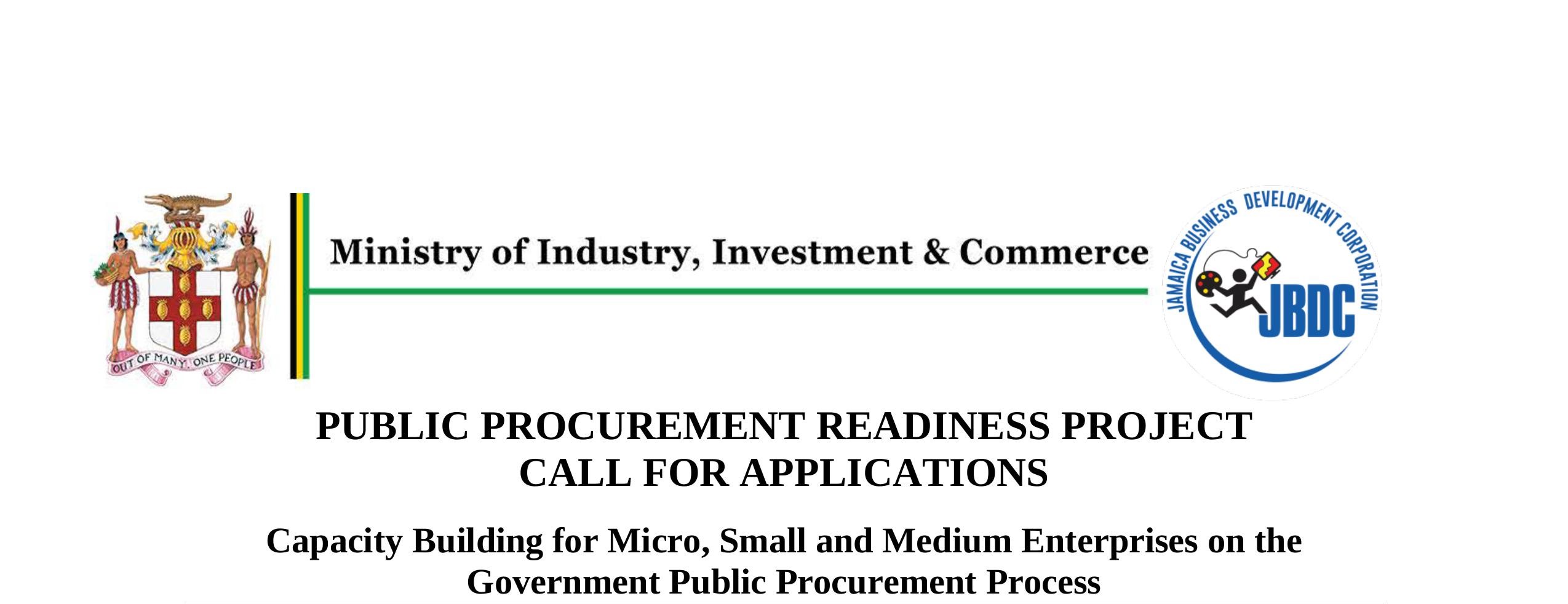 Call For Application - Public Procurement Readiness Project
